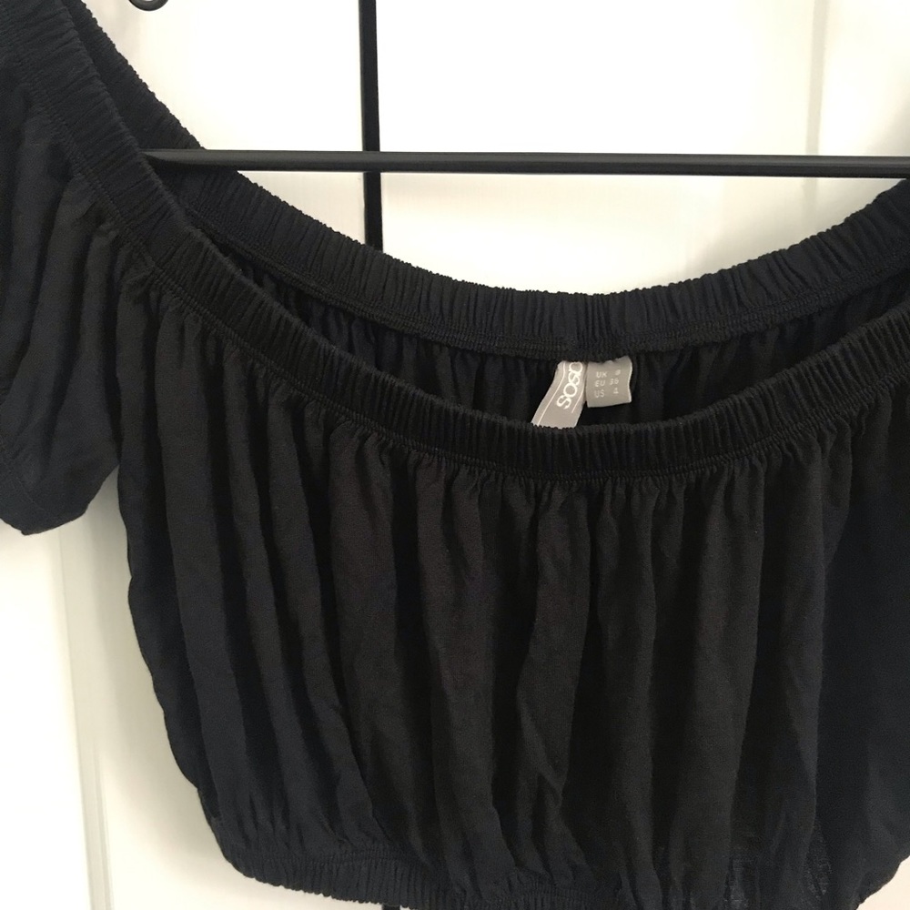 Black Crop Top - Picture 3 of 3